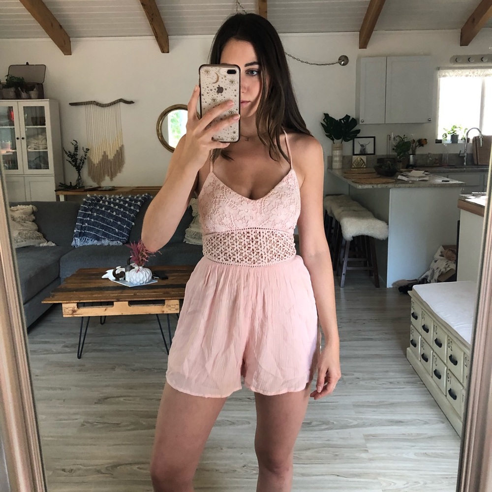 A&F Crochet Romper